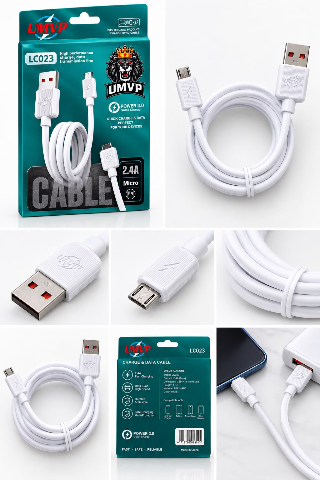 Câble Micro USB UMVP LC023