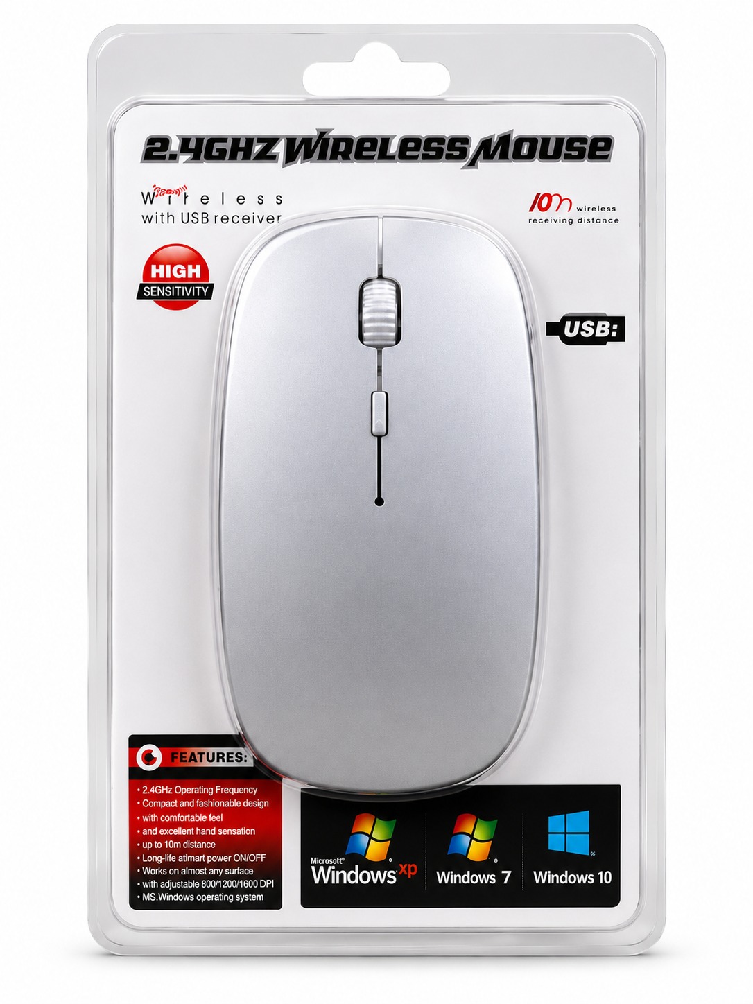 Souris sans fil 2,4 GHz