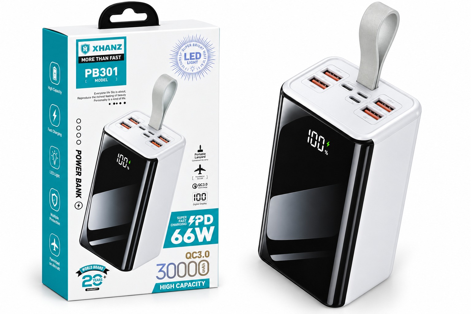 Batterie Externe XHANZ PB301 - 30000 mAh