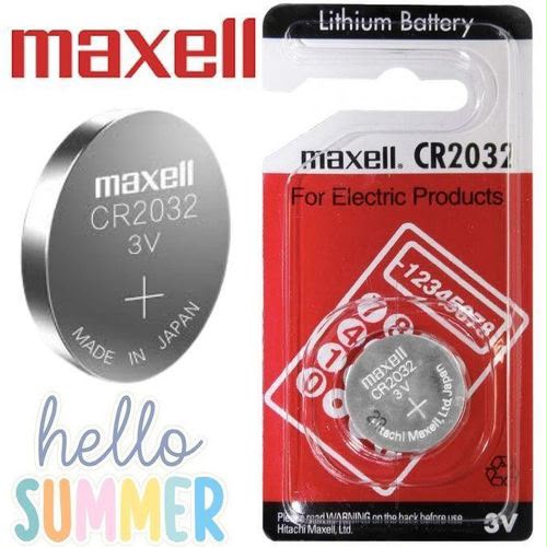 Pile Bouton Lithium Maxell CR2032 3V