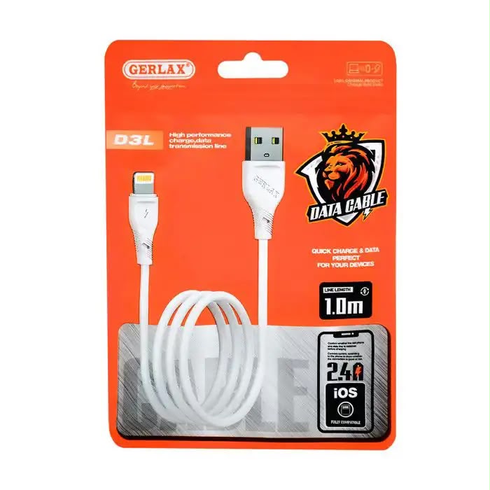 Câble de charge GERLAX D30L pour iPhone